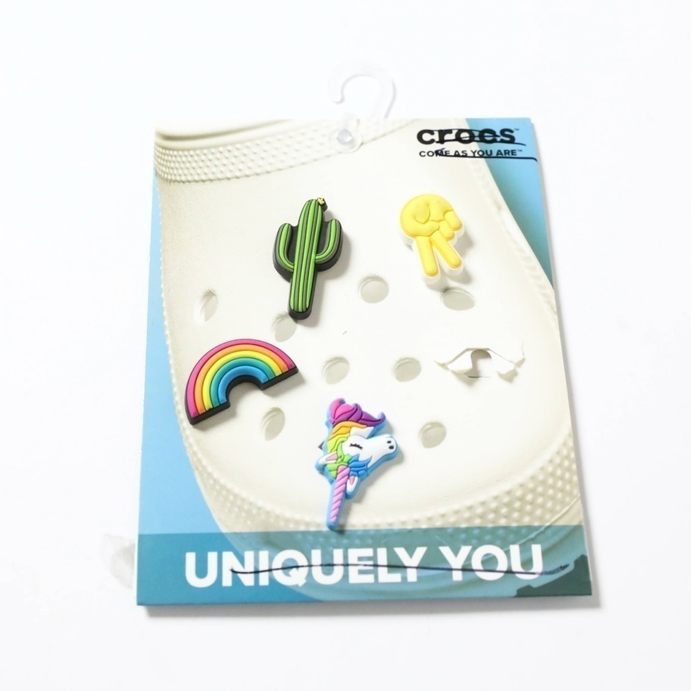 FREE with purchase over 25$ Crocs shoe charms embellishment decor unicorn cactus